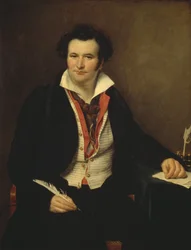 Ritratto di Bernard Wolf (1778-1850) attore, autore e direttore del Théâtre de la Monnaie a Bruxelles, dipinto prima del 1823